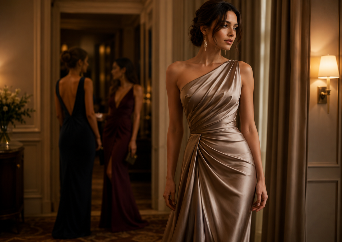 The Evening Dresses That Look Expensive Are Usually the Quietest Ones