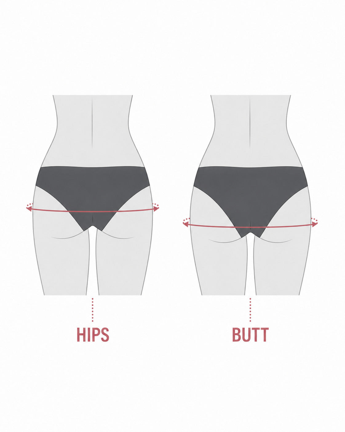How to measure hips and butt